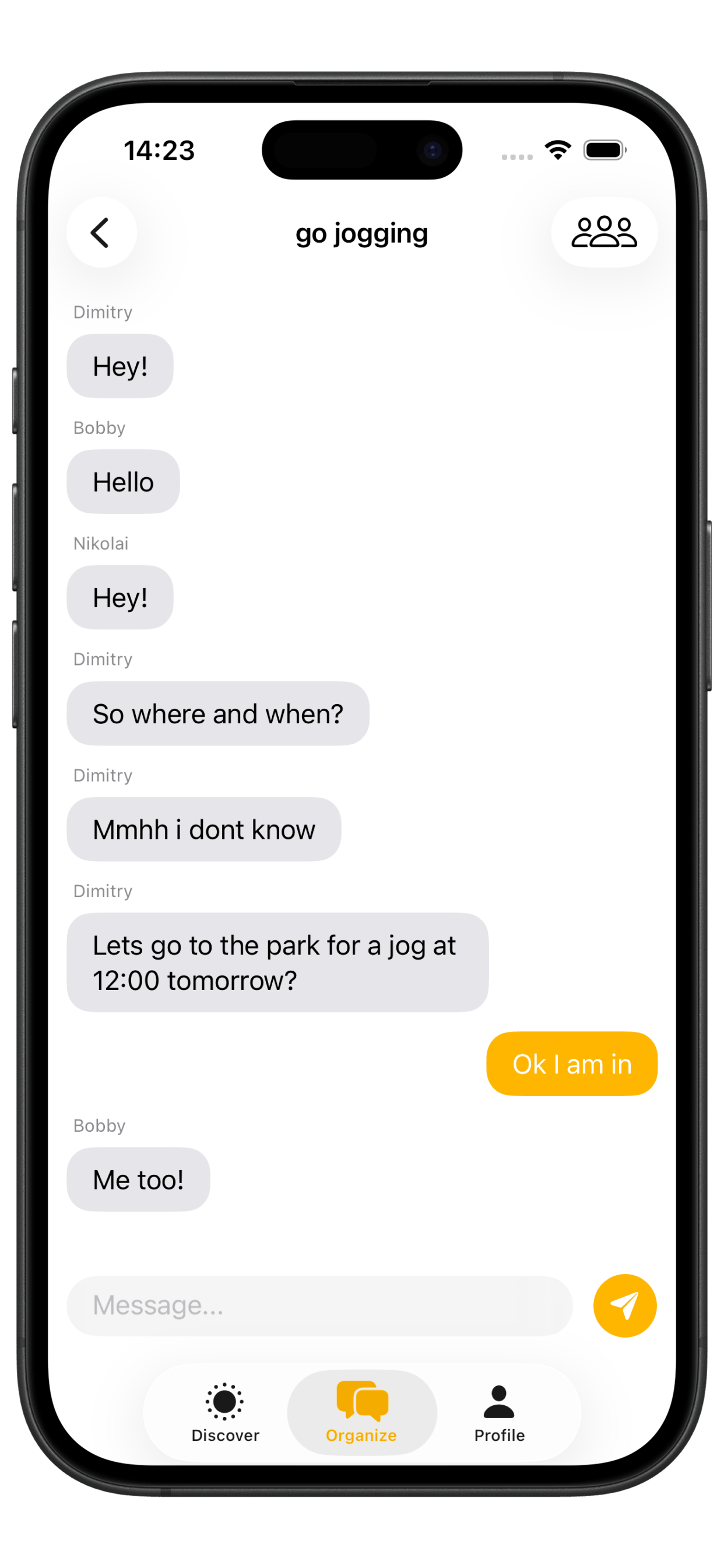 Chat with your group